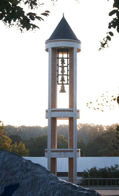 Picture of bell tower on quad