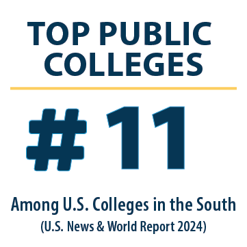 Ranking graphic. Number 11 top public schools.